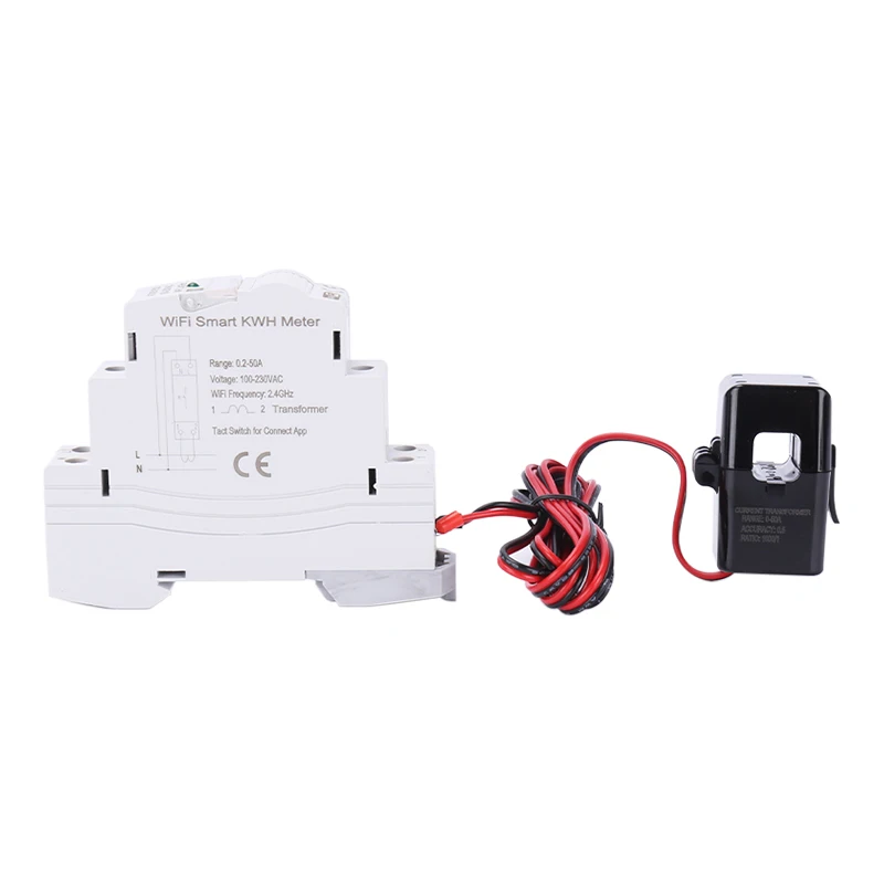 Imagem -03 - Tuya Inteligente Monofásico Medidor de Energia Wifi 63a Din Rail Medição Precisa Voltímetro Amperímetro Potência Atms1603