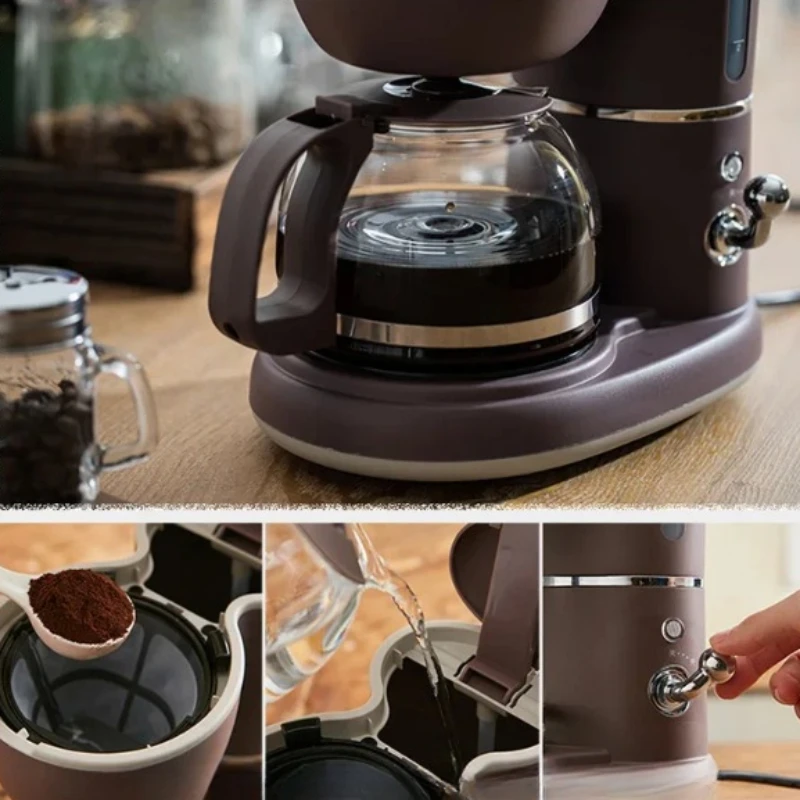 เครื่องชงกาแฟแบบหยดอัตโนมัติ, เครื่องชงกาแฟสไตล์อเมริกันขนาดกะทัดรัดสําหรับใช้ในบ้านและสํานักงาน, เครื่องชงกาแฟด่วนดีไซน์กะทัดรัด,