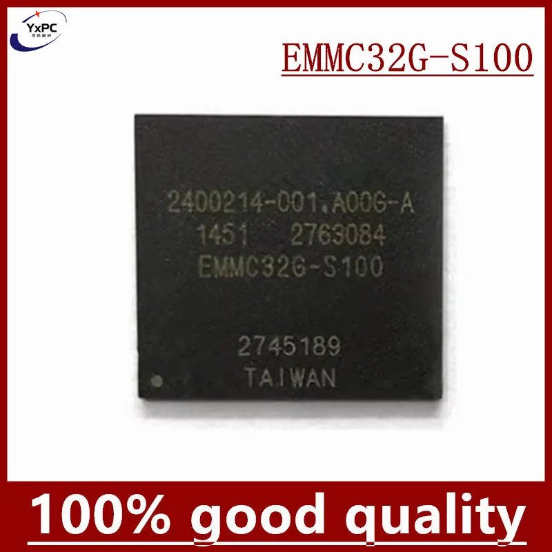 

EMMC32G-S100 32G S100 BGA153 EMMC 32GB Flash Memory IC Chipset with balls