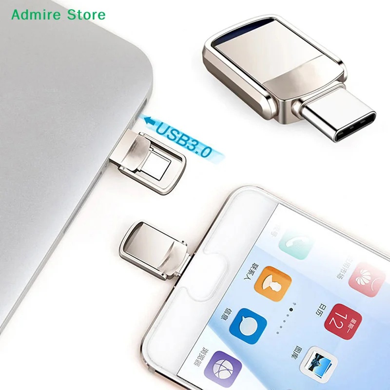 

[G]USB Flash Drive 3.0 2TB Dual USB Flash Drive Pendrive OTG TYPEC Memory Stick Pen Drive