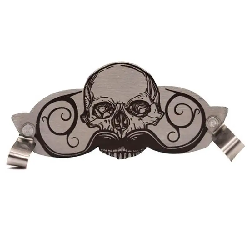 Moustache Drinking Protector Stainless Steel Skull Design Mustache Protector For Cup Decorative Innovative Multifunctional