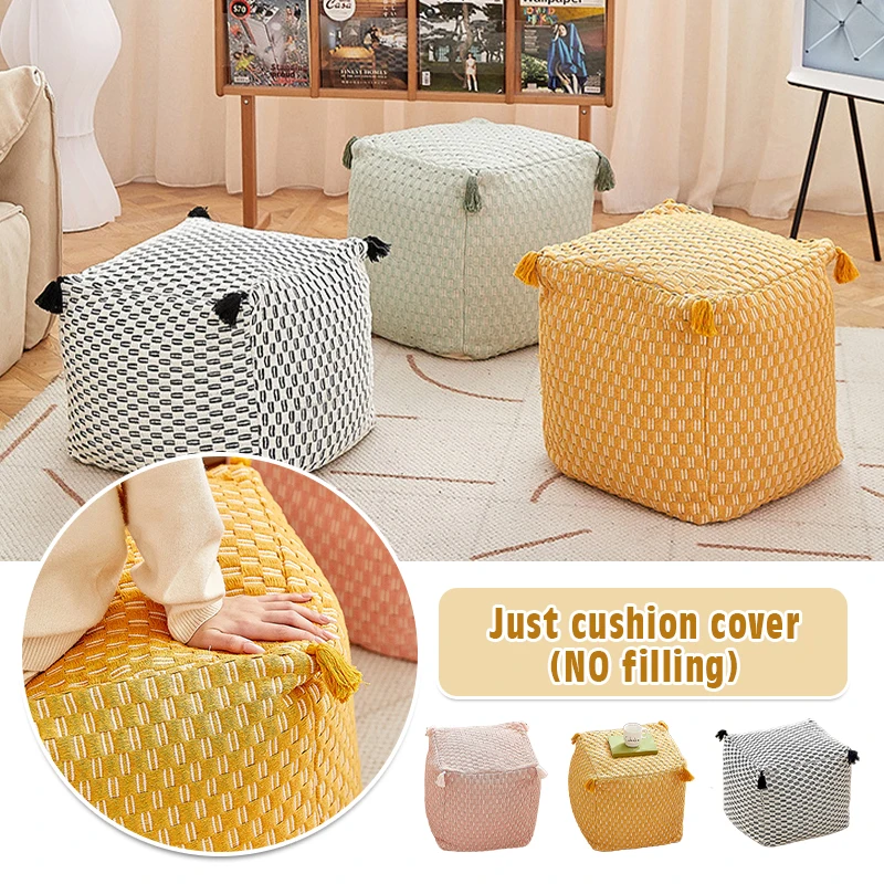 

Nordic Style Meditation Cushion Home Bedroom Bay Window Cushion Cover Unstuffed Cushion Lazy Sofa Craft Ottoman Tatami