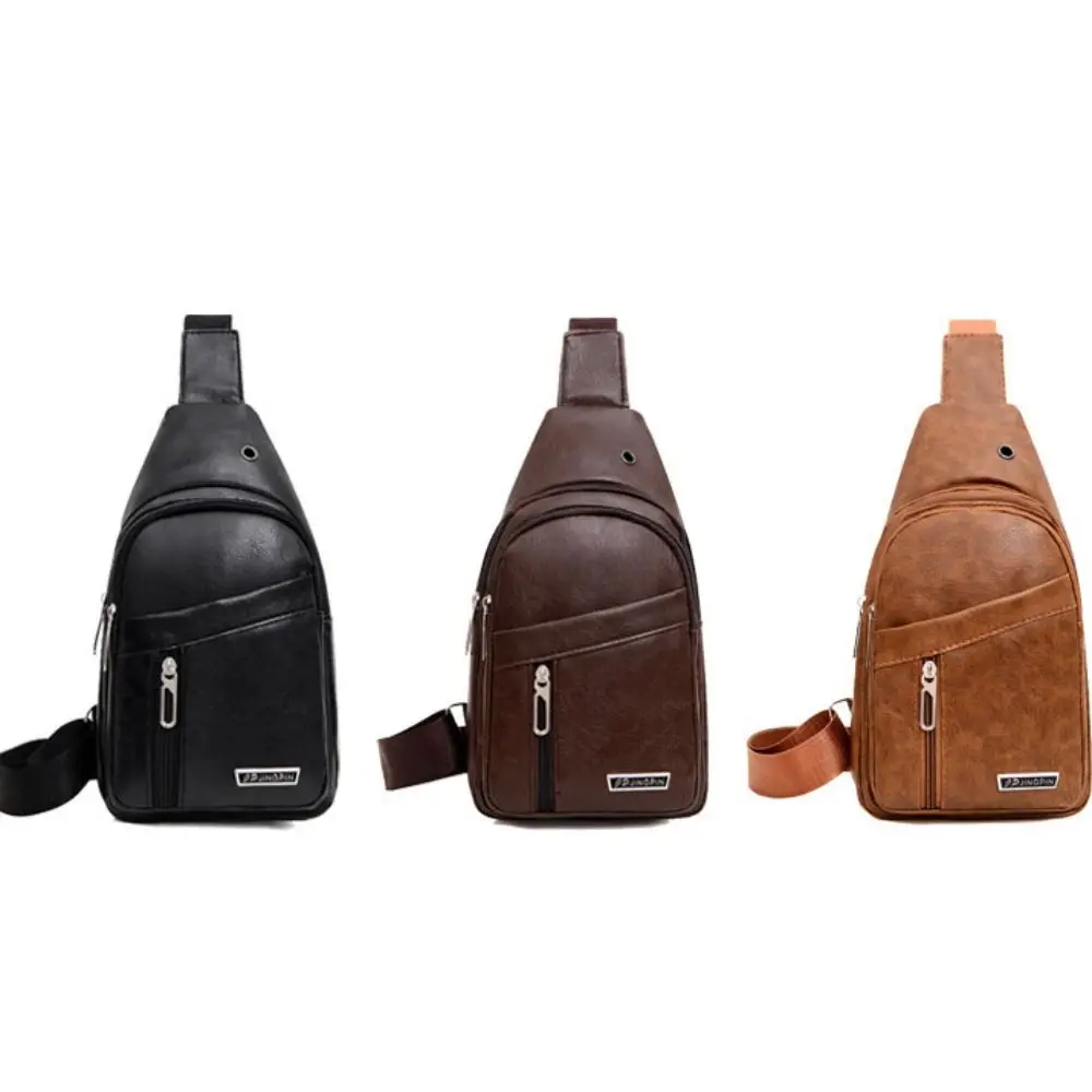 

Fashion PU Waist Bag Multifunctional Multi-compartment Small Cloth Bag Purse Sports Chest Bag