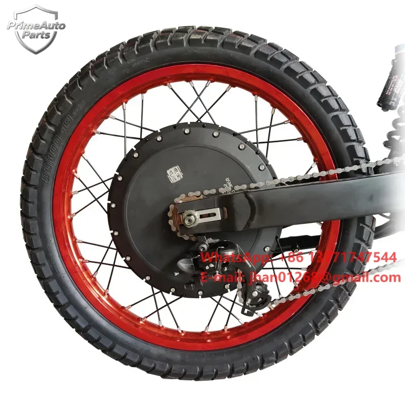 QS273 Electric Motorcycle/Bicycle Conversion Kit with 8000W/12000W/15000W Hub Motor Power Supply by Lithium Battery LED Display