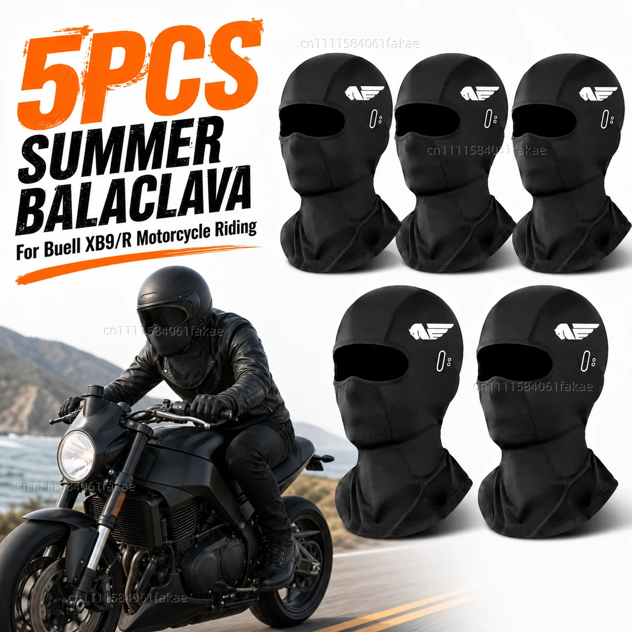 

5PCS Motorcycle Balaclava Summer UV Protection Glasses Face Breathable Hole For Buell XB9/R XB12/R/XT XB9S XB12S XB12Scg Ulysses