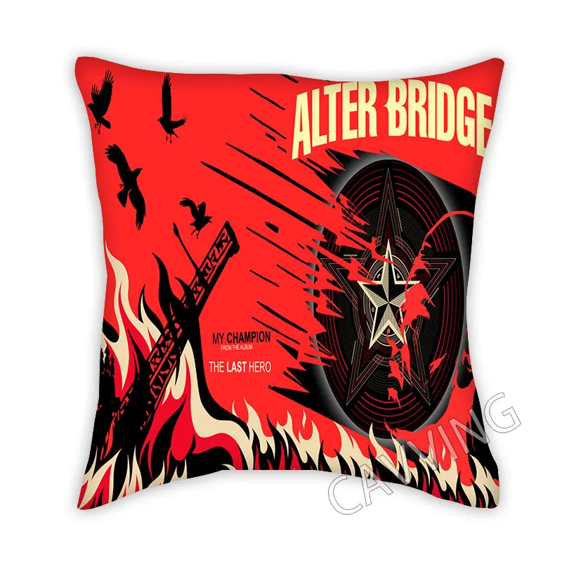 

Alter Bridge 3D Print Polyester Decorative Pillowcases Throw Pillow Cover Square Zipper Cases Fans Gifts Home Decor