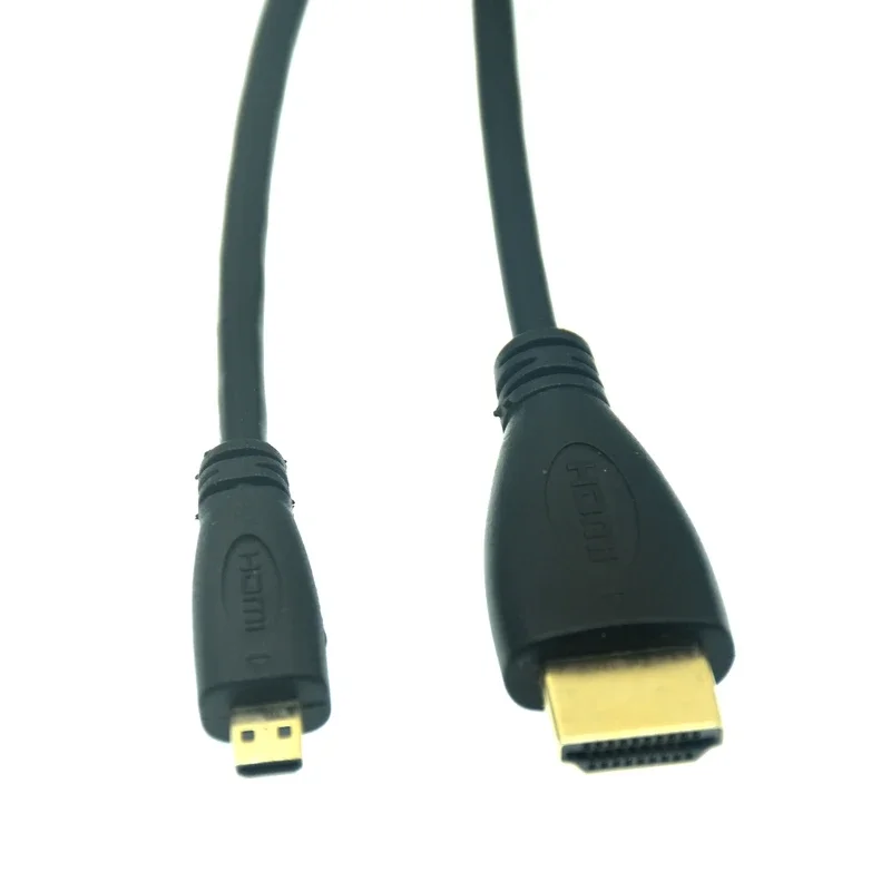 Micro HDMI-compatible To HDMI Cable 1m 1.5m 3m 5m 3D 1080P 1.4 Gold Plated Male-Male Micro HDMI-compatible Cable For Tablet HDMI