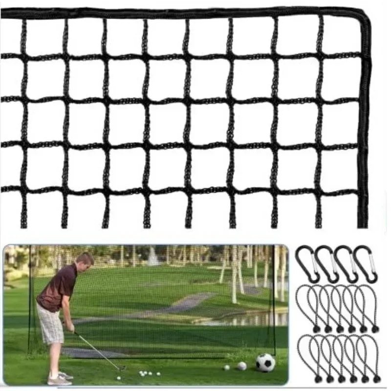 LargeGolf Practice Net Heavy Duty Nylon Sports Netting Barrier for Backyard Training Durable,Portable Golf Ball Hitting Netting