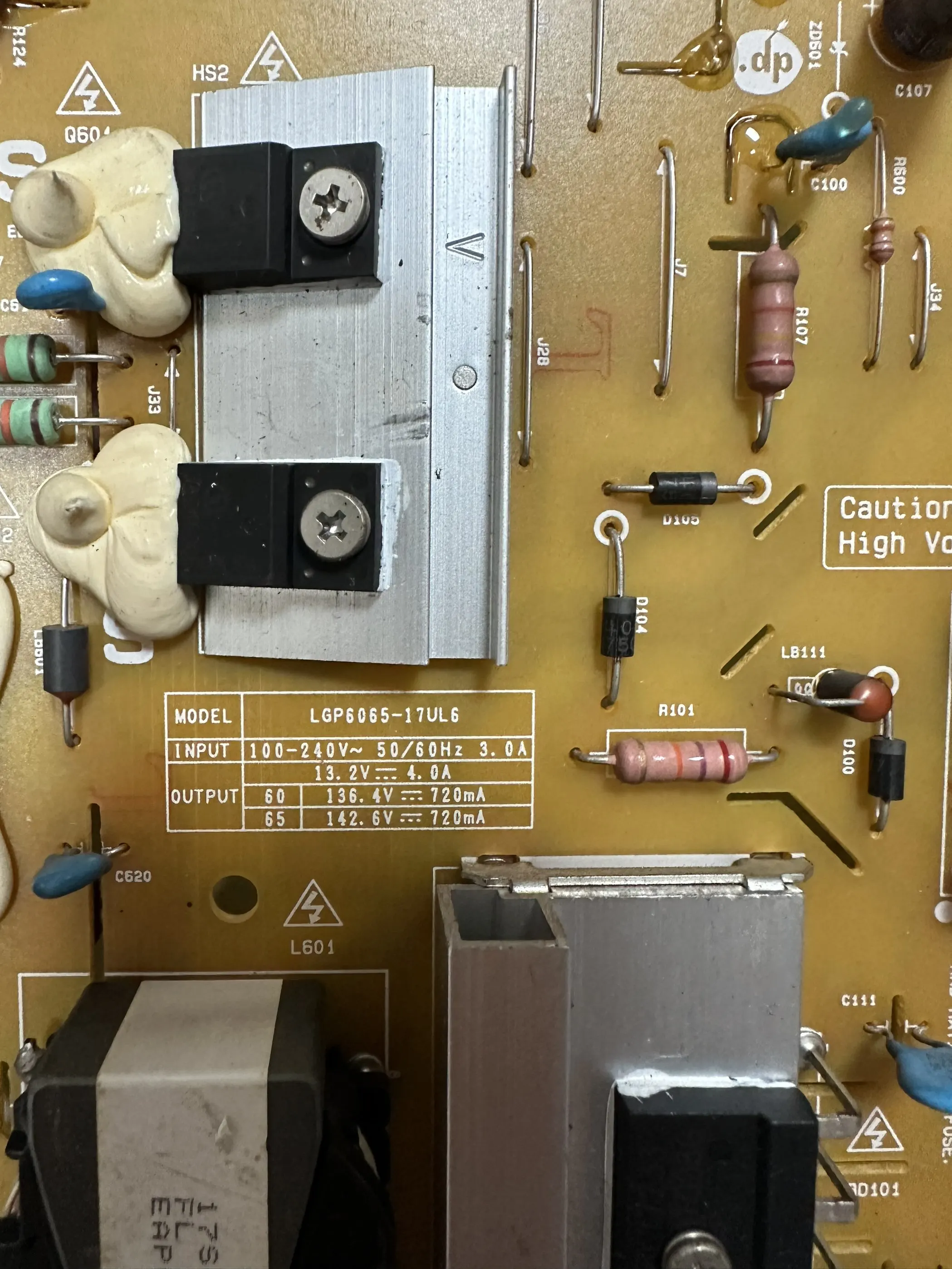 

Original 65UJ7588-CB 60UJ7588-CB power board EAX67262701 LGP6065-17UL6