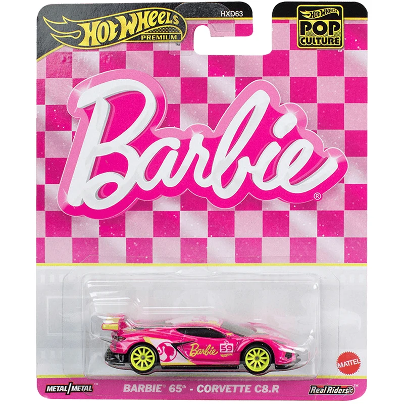 Hot Wheels Barbie The Movie GMC Hummer EV 1956 Corvette Pop Culture 65 Corvette C8.R Kool Kombi Volkswagen 1/64 Diecast Car Toy