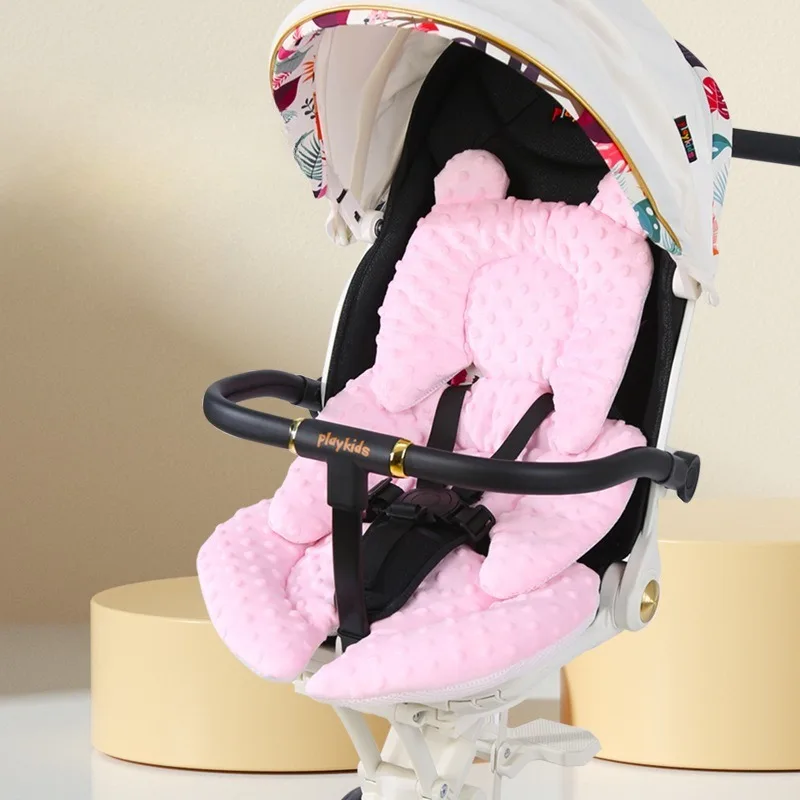 

Cotton Stroller Pad 4 Seasons Baby Carriage Cushion High View Stroller Accessories for Infant Sleeping Comfort