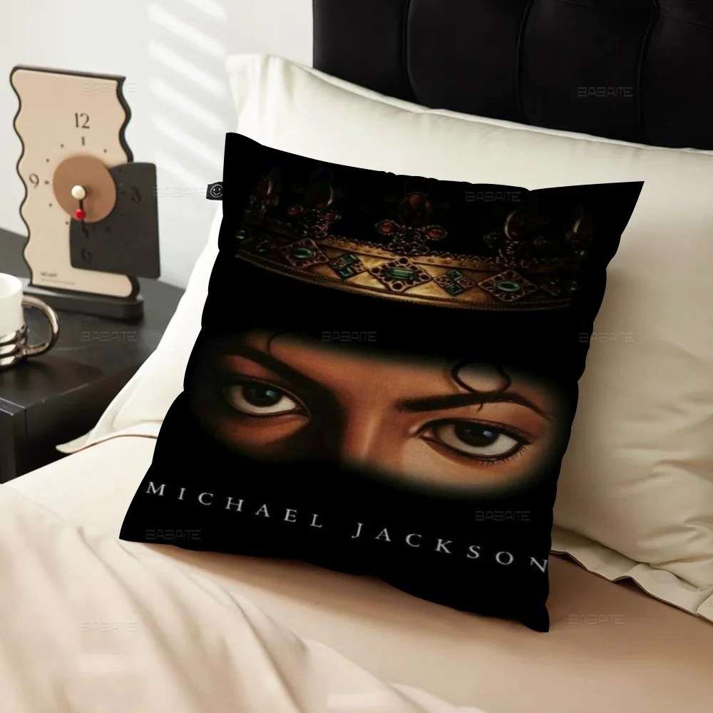 Musicians And Singers Michael Jackson Personalized Picture Text Home Decorative Pillows Household Gifts 45x45cm
