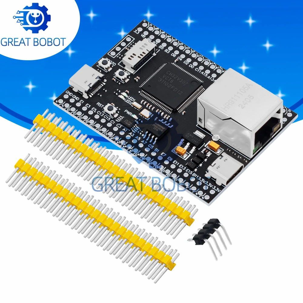 CH32V307VCT6 Development Board RISC-V Core Support RT-Thread Onboard 32-bit RISCV Controllers Support RT-Threads For Arduino