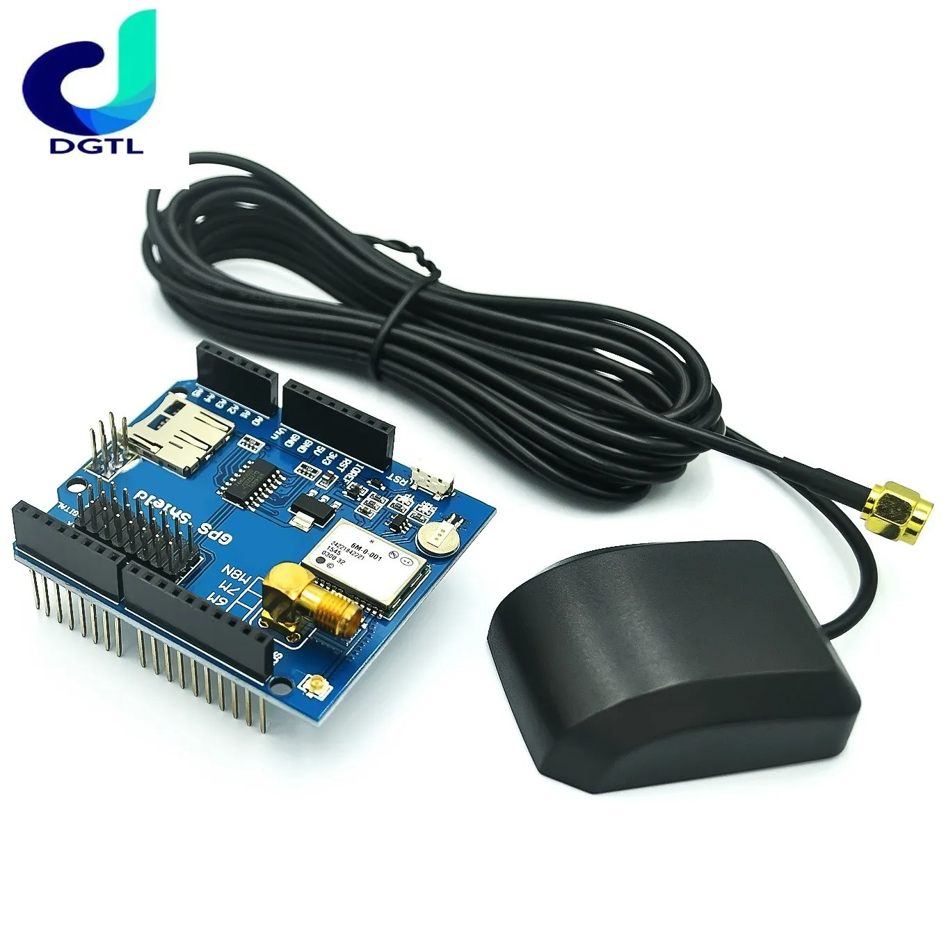 

GPS Shield GPS record expansion board GPS module with SD slot card With Antenna for Arduino For UNO R3