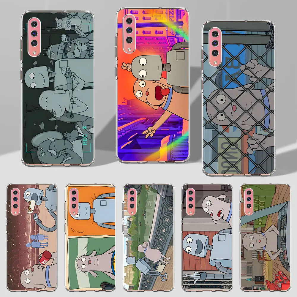 Mon ami robot Robot Dreams Case for Samsung Galaxy A70 A70s A20e A30s A8 A40 A50 A50s A20 A30 A7 A6 2018 TPU Soft Phone Cover