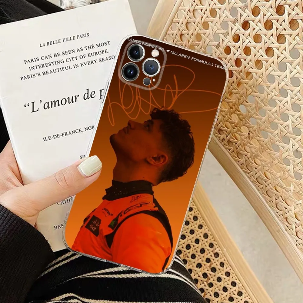 F1 Formula 1 L-Lando N-Norris Phone Case For IPhone 16 15 14 13 12 Mini 11 Pro XS Max X XR SE 6 7 8 Plus Soft Silicone Cover