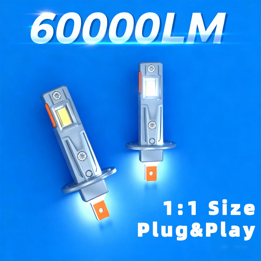 

2Pcs H7 H11 H1 H4 H8 H9 9005 9006 9012 HIR2 LED Light 60000LM 300W Car LED Headlight H7 Auto Lights Bright White Lamp 6000K 12V