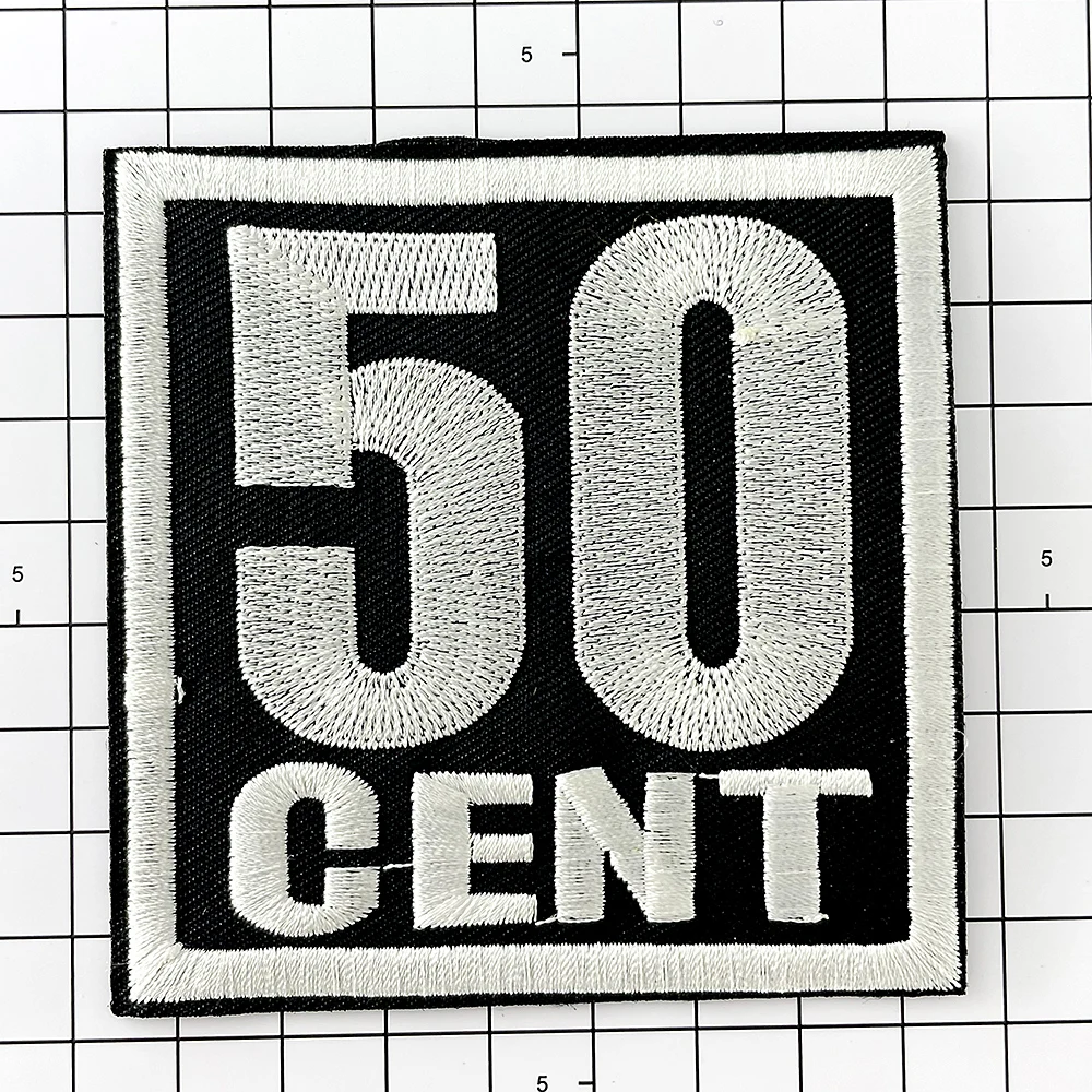 

50 CENT Cloth Iron on Patch Mend Decorate Patch Clothes Apparel Sewing Decoration Applique Cover Repair Hole Patches