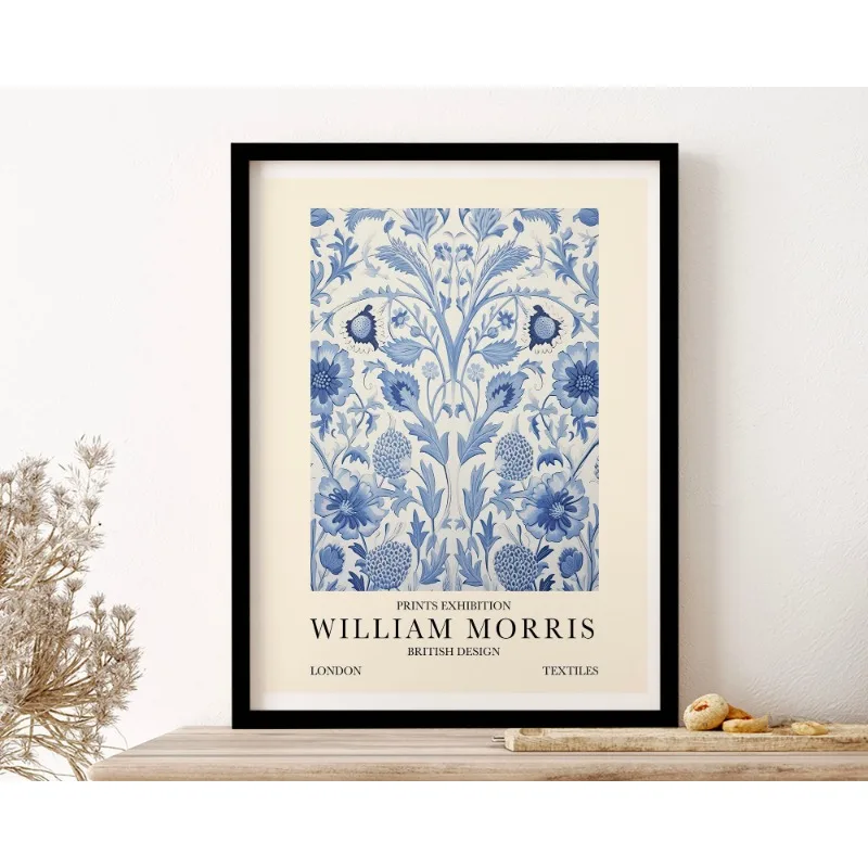 William Morris Watercolor Flower Bird Tree Posters Printing Decor Canvas Painting Living Room Bedroom Wall Art Home Decor Gift