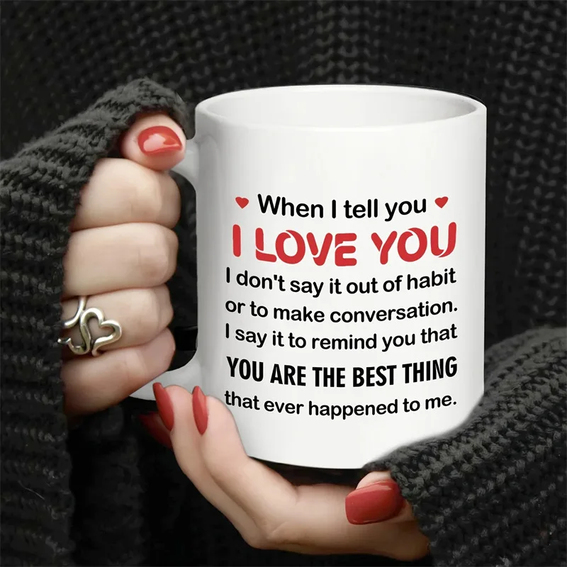 Cross-border Personality Anniversary Wedding Gift Coffee Mug Ceramic Gift Coffee Mark