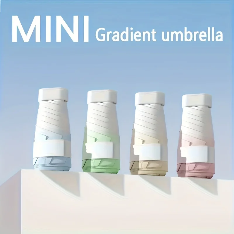 The New Style Gradient Small Fresh Umbrella, Super Sun Protection, Super Light, Can Be Carried Anywhere