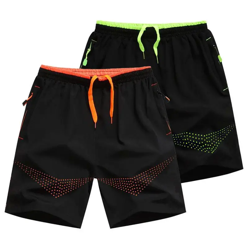 Summer Sports Shorts Men's Loose Five-point Pants Wearing Quick-drying Men's Beach Running Mid-sized Pants Casual