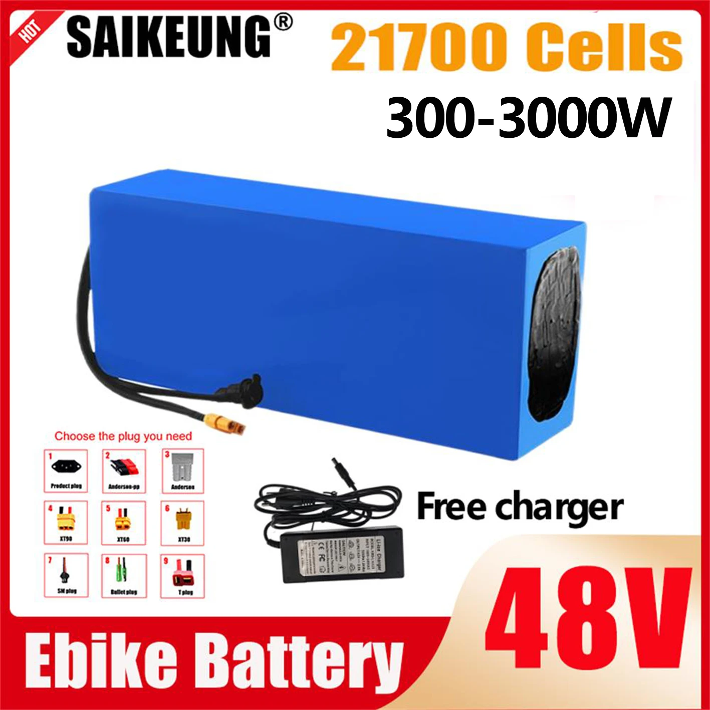 48V 20Ah 30Ah 40Ah 50Ah 25Ah Ebike  Electric Bike Accu Akku Powerful Bafang 500w 1000w 1500w 2000w 21700 Lithium Battery Pack