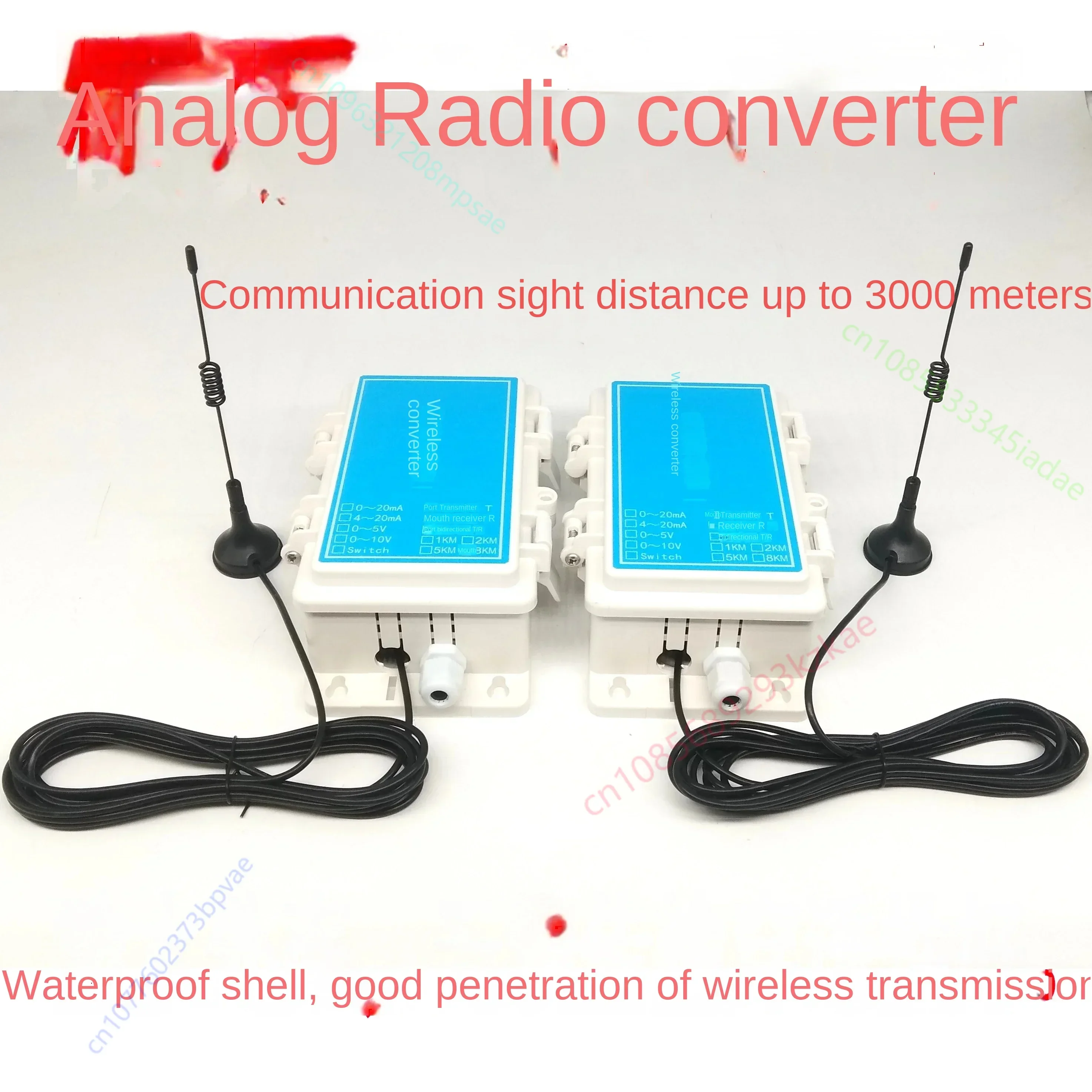 تناظري إلى أسلاك لاسلكية مجانية عالية الدقة 1-4 قناة 4-20MA 0-10 فولت تحويل راديو تناظري 3 كجم