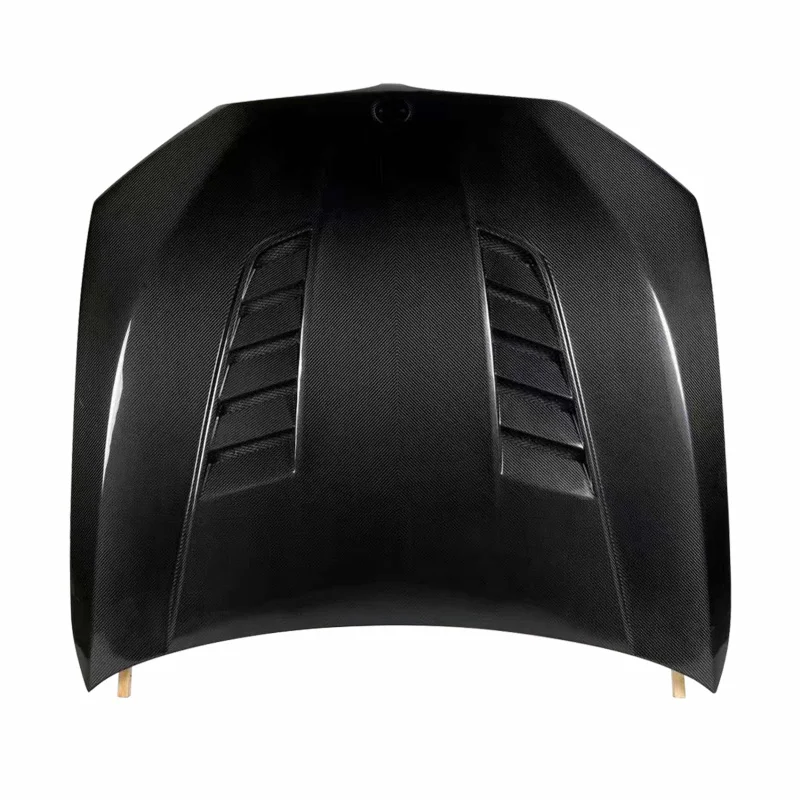 

Good Fitment V Style Dry Carbon Fiber Front Hood Bonnet for BMW 5 Series G30 Pre LCI & LCI 2018+ Replacement Front Engine Hood