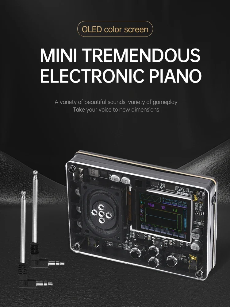Mini Theremin, Instrumento Musical Electrónico con Más de 70 Sonidos, Altavoz Integrado, Instrumento Theremin, Regalo pa