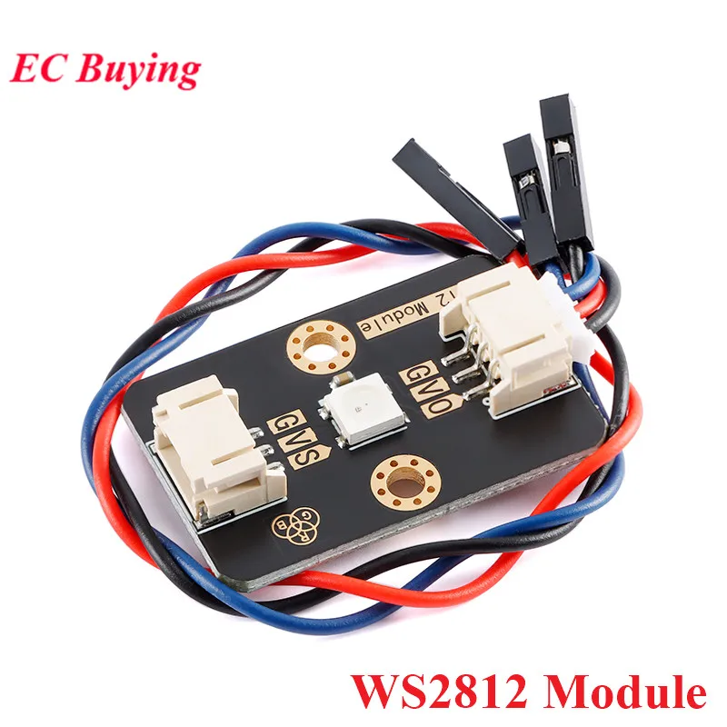 WS2812 RGB LED Module WS2812B 5050 RGB Color Light Full-color LED Breakout Module PH2.0-3 Pin Interface Smart Electronic DIY