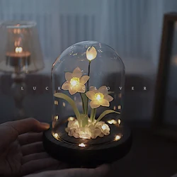 Daffodil Nightlight Handmade DIY Material Package Home Decor Bedroom Cute Night Lamp Birthday Gift Valentine's Day Friend Family