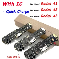 NEW USB fast Charging Port Dock Charger Plug Connector Board Flex Cable With Micro For Xiaomi Redmi A1 / A1 Plus  / A2 / A3