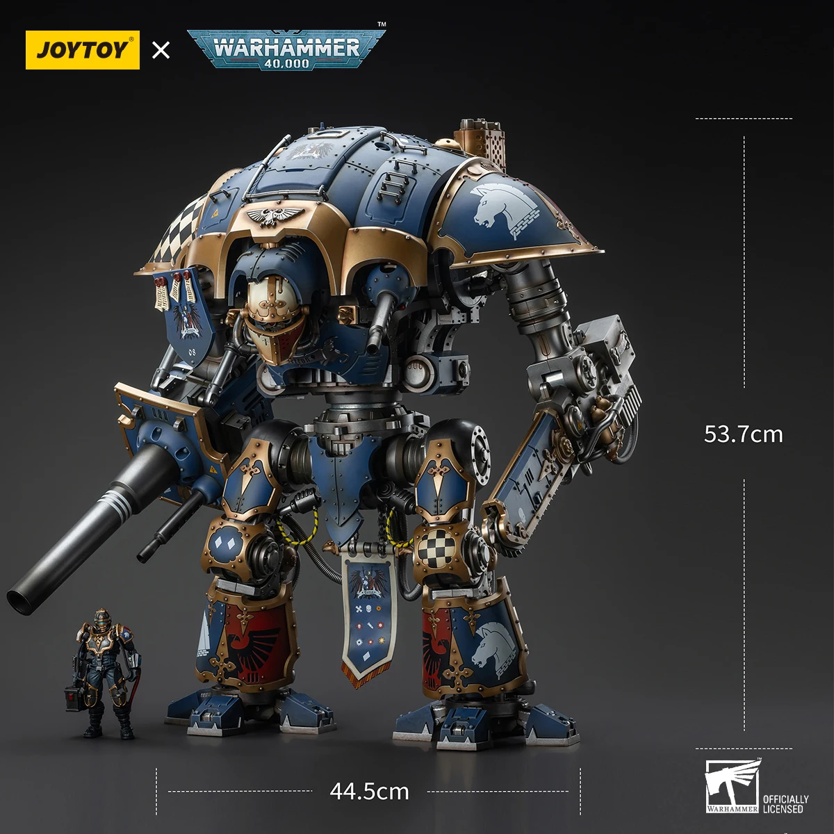 Przedsprzedaż JOYTOY Warhammer 40K Imperial Knights House Terryn figurka rycerz Paladin Anime figurka wspólny ruchomy Model zabawki