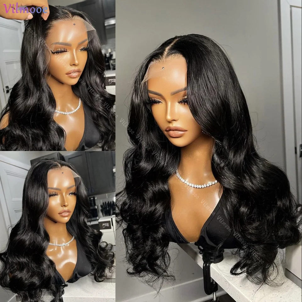 

200 Density Silk Top Wave Transparent Lace Frontal Wig 13x4 Human Hair Wigs Body Wave 5x5 Glueless Lace Closure Wigs For Women