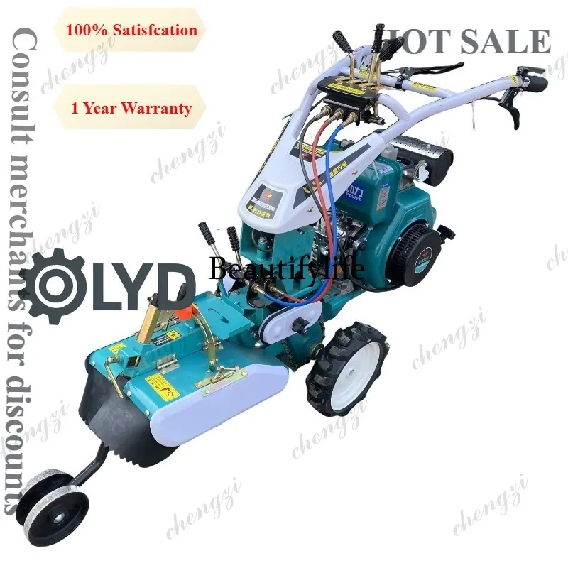 A81 Handheld Small Multi Function Tiller Trencher for Ginger Sugarcane Hilling Weeding Ridging Agricultural Use