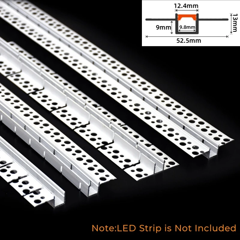 Trimless Recessed Curved LED Aluminum Profile Bendable Hidden Ceiling Channel Soft Cover Wall Floor Decor Linear Bar Strip Light