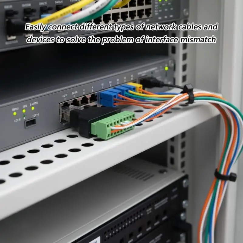 Highly speed RJ45 To 8PIN Terminal Adapter Easy Installation Rustproof Design 83CE