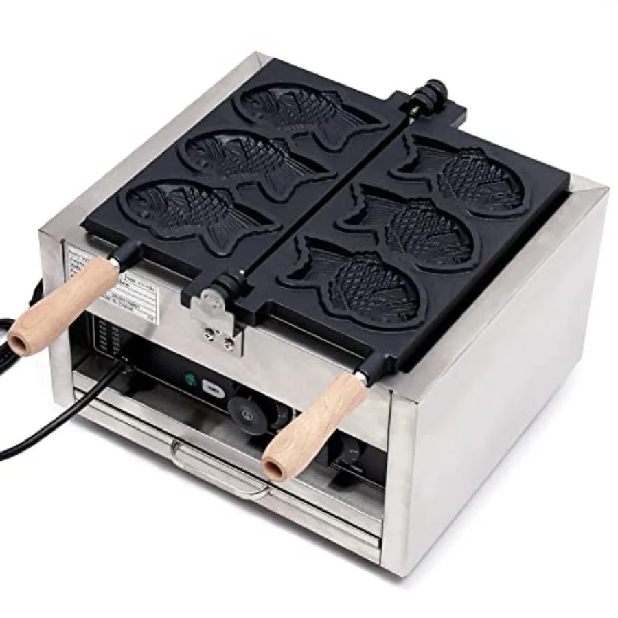 Commercial Taiyaki Fish Waffle Maker Set