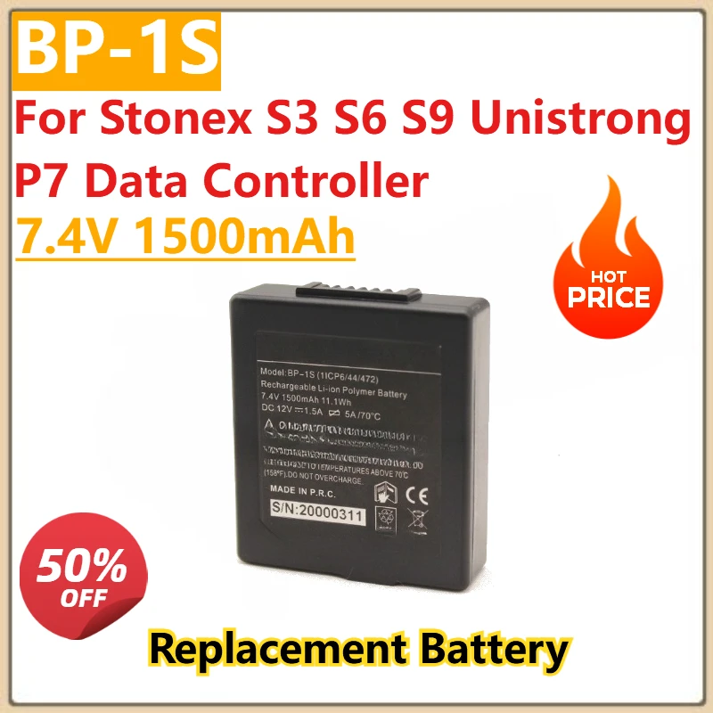 

New High Quality 7.4V 1500mAh Battery BP-1S Compatible with Stonex S3 S6 S9 Unistrong P7 Data Controller - Brand