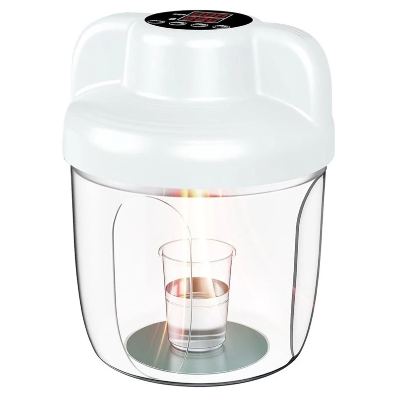 For Epoxy Resin Casting Large Clear Chamber, 97Kpa Resin Bubble Remover Vacuum Chamber With Digital Touch Control, Eu Plug