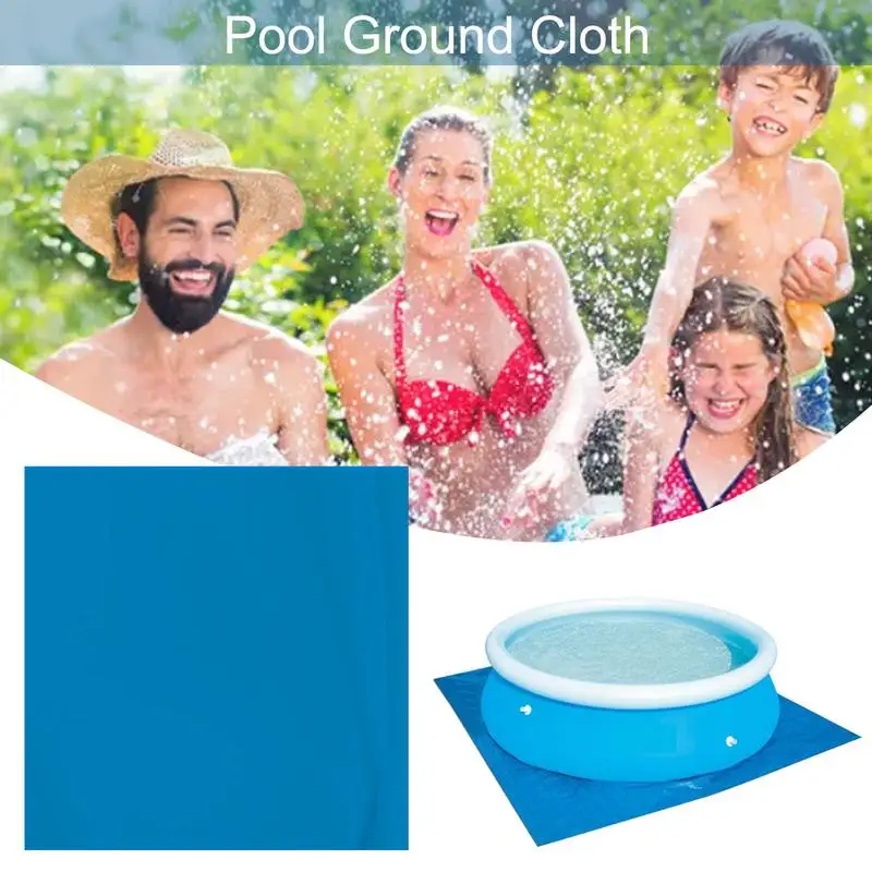 Estera de piscina redonda, impermeable, duradera, preservación, térmica, a prueba de polvo, tela de piscina de polietileno para piscina inflable, jardín, gimnasio