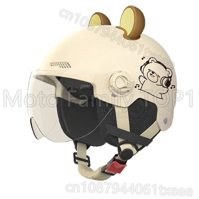 

Electric car helmet men's and women's summer sun protection helmet cute ultra-light sun protection autumn half helmet