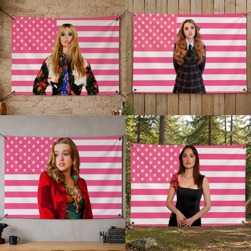 Celebrity Talent Acclaimed Classic Art A-Aimee Lou Wood Flags Flag Banner for Bedroom Dorm Party Home Living Room Game Room Gift