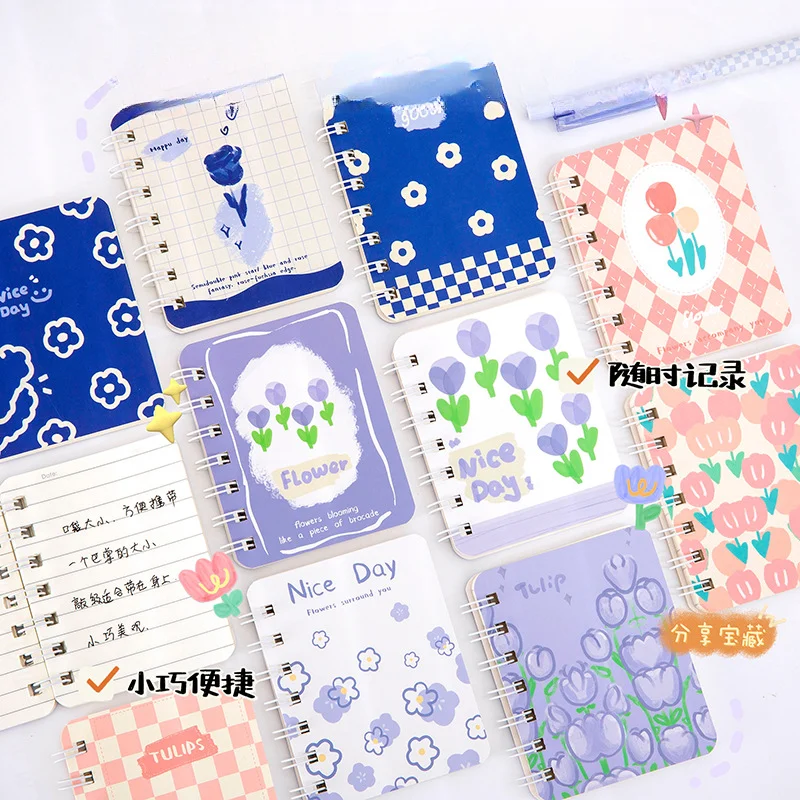 A7 Small Cute Kawaii Pocket Notebook blocco note foderato in bianco Mini Journal Memo Notepad per bambini studente viaggiatore materiale scolastico