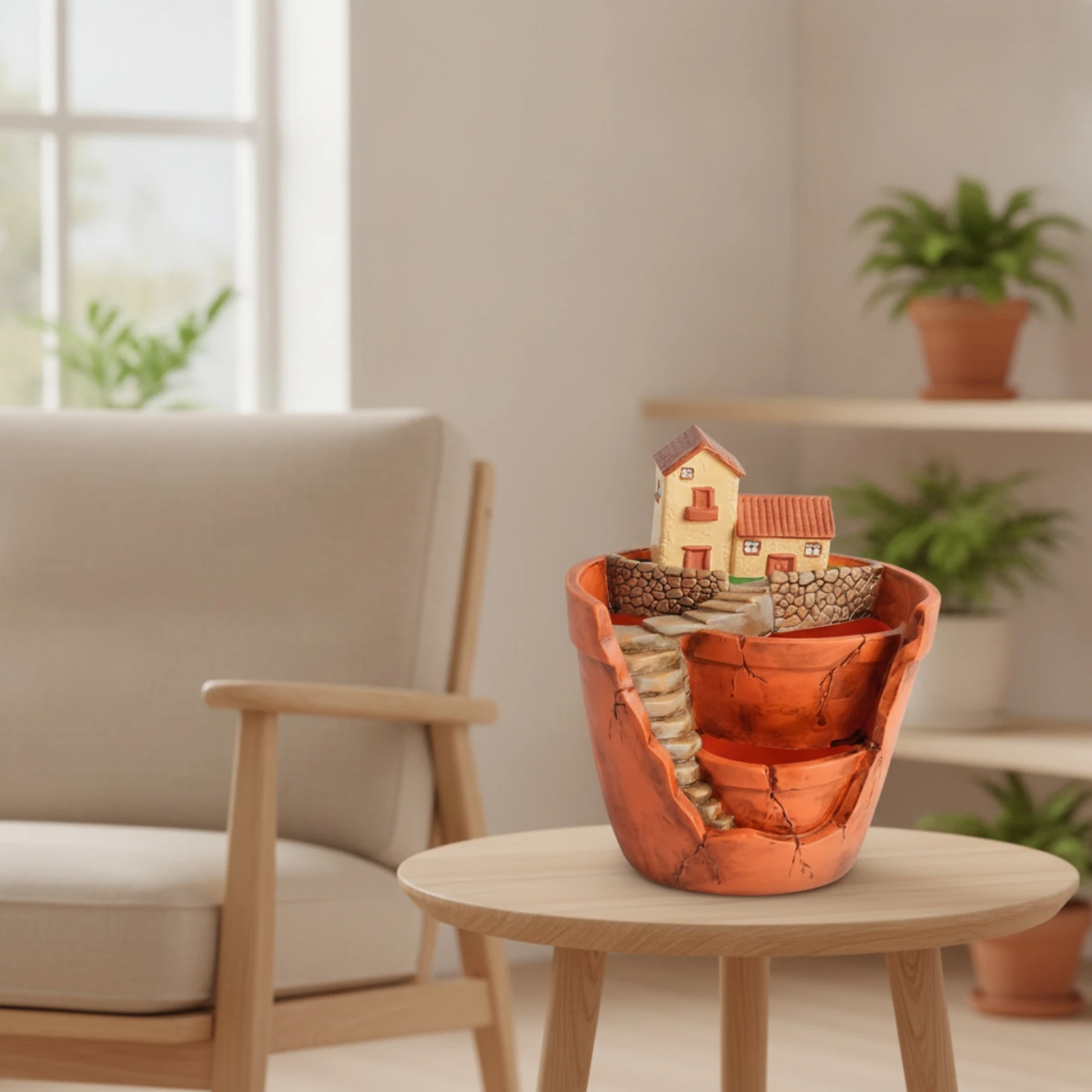 Succulent Planter Pot - Pot Taman Peri untuk Tanaman Dalam