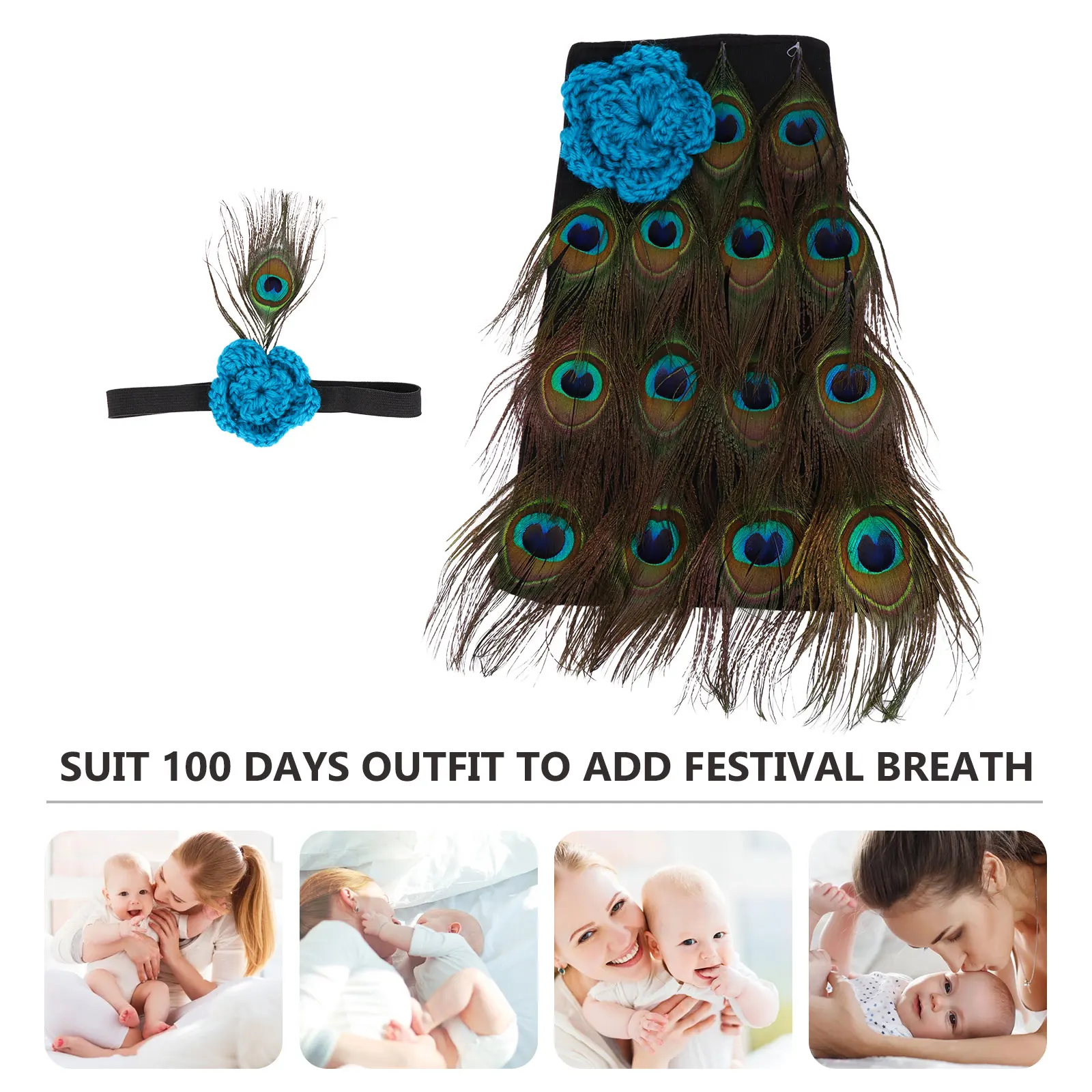 

Peacock Clothing for Parties s Photograph Supplies Costume Shoot Idea Newborn Photography Polyester Adorable
