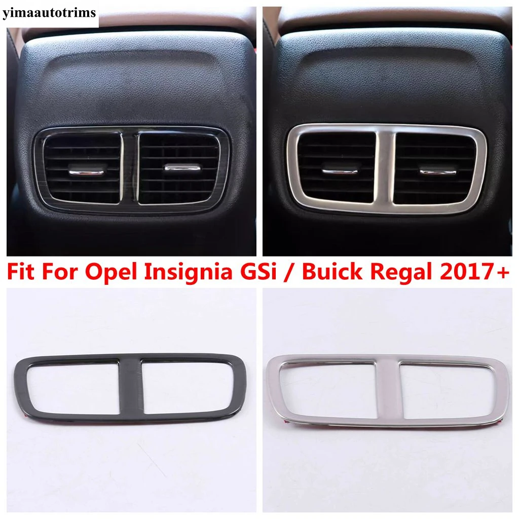 

Rear Box AC Air Conditioning Vent Outlet Frame Cover Stainless Steel Accessories For Opel Insignia GSi / Buick Regal 2017 - 2023