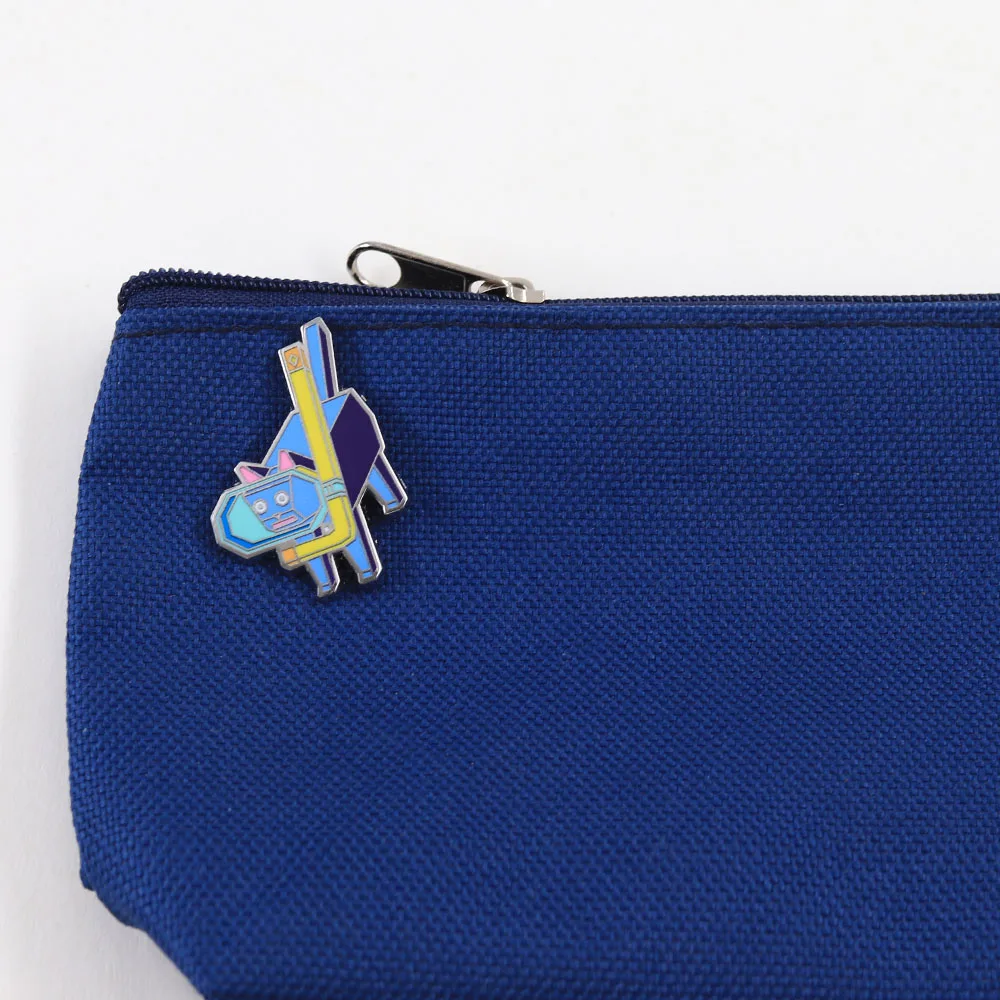 Lowpoly Scuba Cat Emaille-Brosche Klassisches Videospiel Katamari Damacy Abzeichen Rucksack- und Kleidungsaccessoire Einzigartiges Geschenk für Gamer – Detail 9