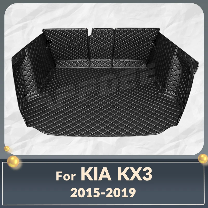 

Auto Full Coverage Trunk Mat For Kia KX3 2015-2019 18 17 16 Car Boot Cover Pad Cargo Liner Interior Protector Accessories